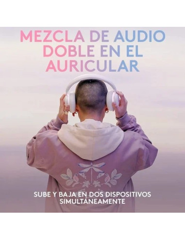 AURICULARES + MICROFONO LOGITECH GAMING G735 WIRELESS DTS 7.1 DOLBY ATMOS WHITE