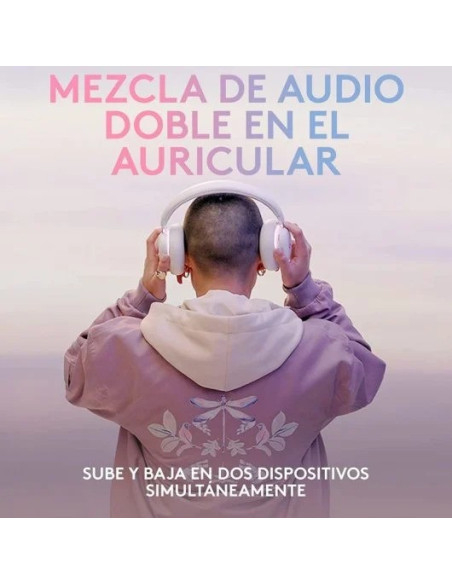AURICULARES + MICROFONO LOGITECH GAMING G735 WIRELESS DTS 7.1 DOLBY ATMOS WHITE