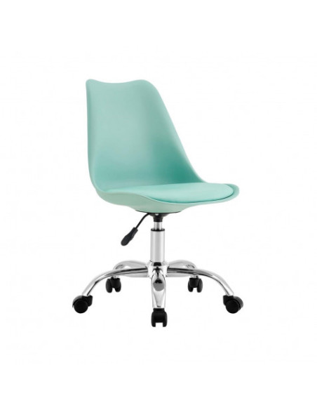 SILLA DE ESCRITORIO CON RUEDAS 91X47X58CM VERDE