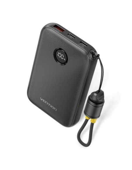 POWERBANK 10000MAH CON DISPLAY 22.5W NEGRO VENTION