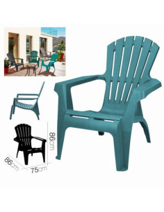SILLA DE JARDIN PLASTICA DOLOMITI 75X86X86 AGUAMARINA