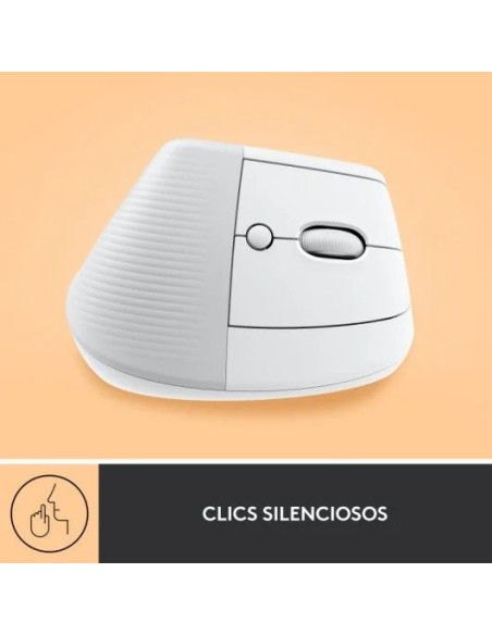 RATON LOGITECH LIFT VERTICAL WIRELESS ERGONOMIC 4000DPI 6 BOTONES WHITE