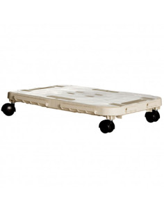 PLATAFORMA RECTANGULAR CON RUEDAS 480X290X38MM ARTPLAST