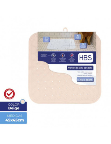 ALFOMBRA GOMA NATURAL - 450G BEIGE HBS
