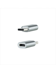Nanocable Adaptador USB-C a Micro USB, USB-C/M-Micro B/H, Aluminio,