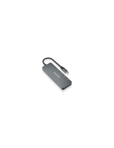 AISENS Hub USB 3.2 Gen2 10G USB-C, USB-C/M-4xUSB-C/H, Gris, 15cm 2