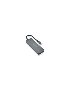 AISENS Hub USB 3.2 Gen2 10G USB-C, USB-C/M-2xUSB-C/H-2xUSB-A/H, Gris, 2