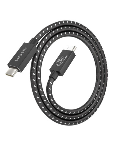 AISENS Cable USB4 Gen3x2 Aluminio 40Gbps 8K@60Hz 5A 48V 240W E-Mark,