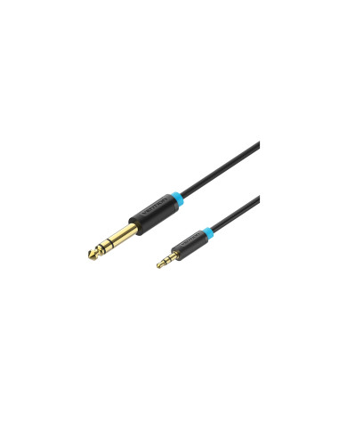 Vention Cable Estéreo BABBI/ Jack 6.5 Macho - Jack 3.5 Macho/ 3m/ Negro