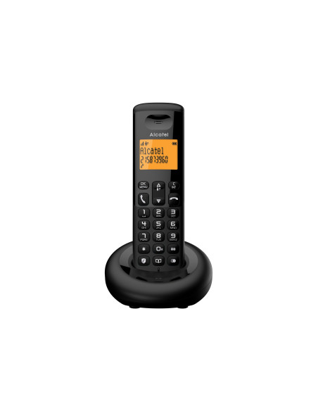 Alcatel E160 Teléfono DECT Identificador de llamadas Negro