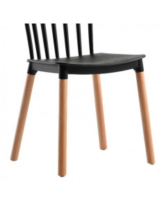 PACK 2 SILLAS DESIGN D800 NEGRAS MUVIP 2