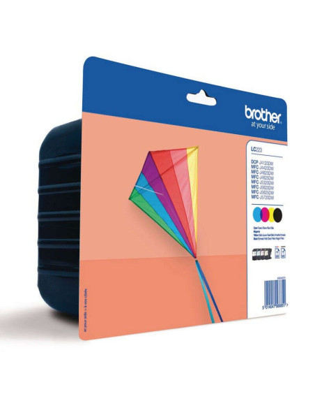 TINTA BROTHER LC223 PACK 4 COLORES