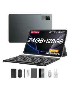 TABLET BLACKVIEW TAB 60 PRO BOX SET 8GB RAM 128GB ROM 4G LTE GRIS INCLUYE FUNDA, PROTECTOR, PUNTERO, CARGADOR Y AURICULARES