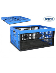 CAJA PLEGABLE 32 LITROS AZUL Y NEGRA
