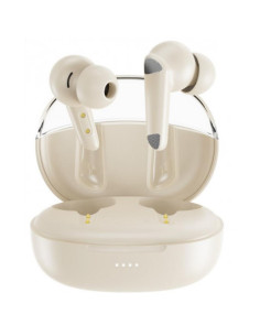 AURICULARES BLUETOOTH TWS CON DOBLE MICRO Y CANCELACION DE RUIDO G22 BEIGE