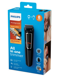 Philips multigroom series 3000 recortadora 8 en 1 con 8 herramientas 2