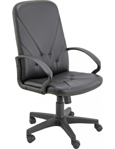 UNISIT Sillón dirección DANTE cuero negro