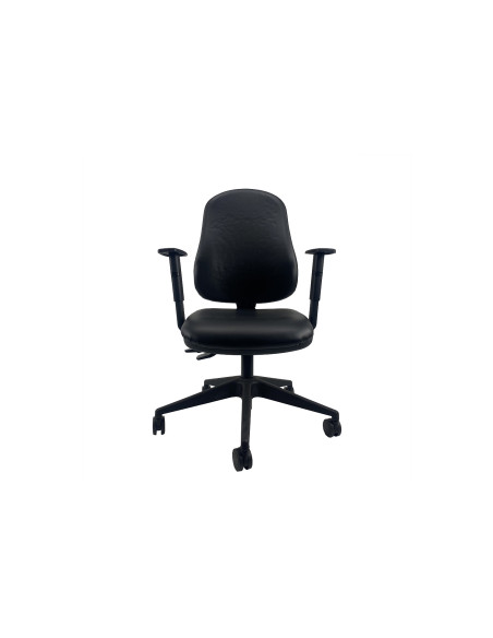 UNISIT Silla Administrativa Sincro SIMPEL negra Reposabrazos ajustables