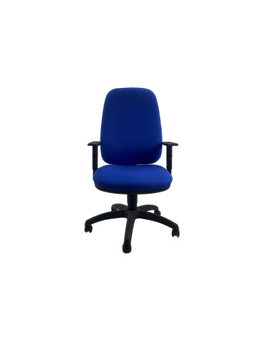 UNISIT Silla Administrativa Sincro TETE Reposabrazos ajustables azul