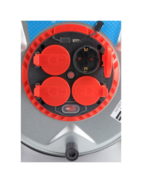 ENROLLACABLE METAL CON TAPAS 40 METROS 3GX2.5MM MADER