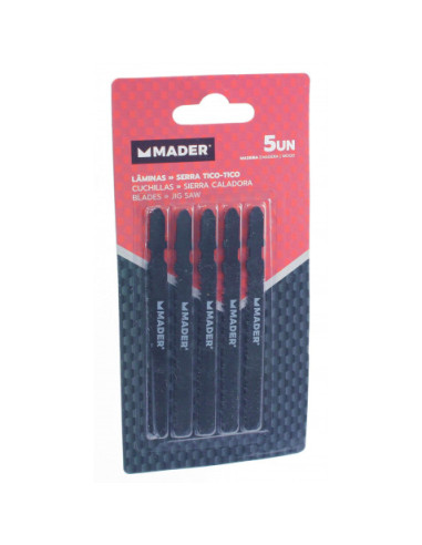 JUEGO 5 PCS HOJAS DE SIERRA PARA MADERA CALADORA MADER