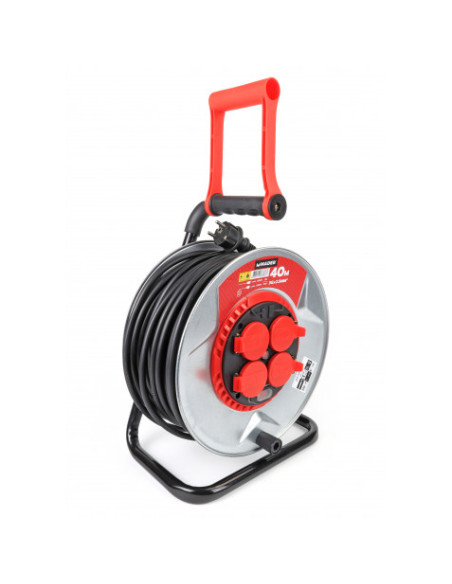 ENROLLACABLE METAL CON TAPAS 40 METROS 3GX2.5MM MADER