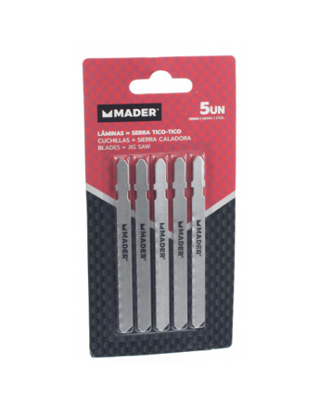JUEGO 5 PCS HOJAS DE SIERRA PARA HIERRO CALADORA MADER