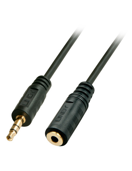 Lindy 35654 cable de audio 5 m 3,5mm Negro