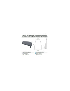Brazo Izquierdo con mesita para silla confidente DADO Unisit (sólo la mesita con el brazo) 2