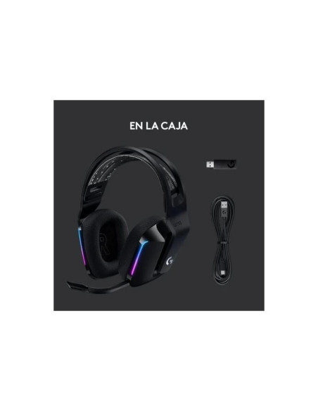 AURICULARES + MICROFONO LOGITECH GAMING G733 RGB WIRELESS BLACK