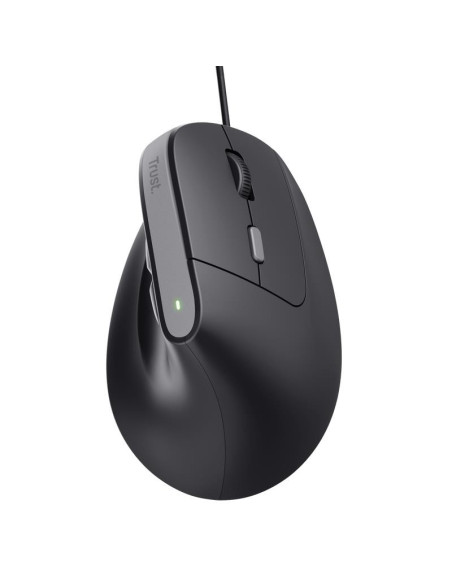 RATON TRUST BAYO II ERGONOMICO 2400 DPI USB BLACK