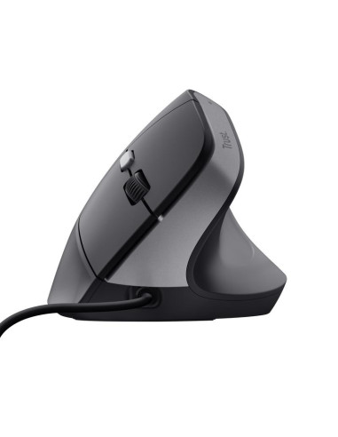 RATON TRUST BAYO II ERGONOMICO 2400 DPI USB BLACK