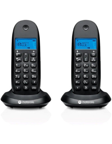 TELEFONO MOTOROLA C1002 CB+ DECT WIRELESS BLACK ( 2UD )
