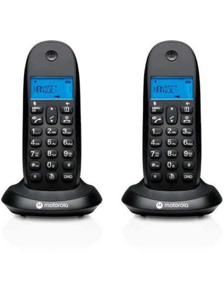 TELEFONO MOTOROLA C1002 CB+ DECT WIRELESS BLACK ( 2UD )