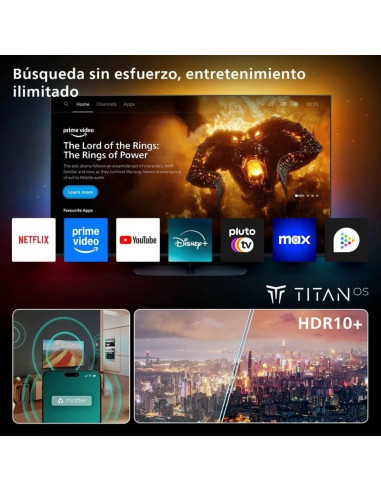 TELEVISOR PHILIPS 55 QLED 4K UHD USB SMART TV ANDROID WIFI