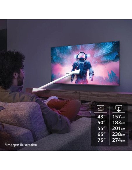 TELEVISOR PHILIPS 50 QLED 4K UHD USB SMART TV ANDROID WIFI