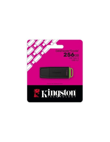 PEN DRIVE 256GB KINGSTON DATATRAVELER EXODIA USB 3.2 BLACK