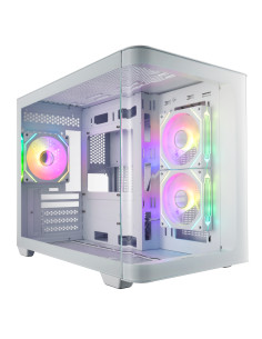 FSP S380-WA Carcasa Mini Tower mITX, mATX Blanco ARGB