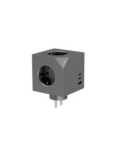 CoolBox CUBIK BASE 3 ENCHUFES CON CARGA USB C+A