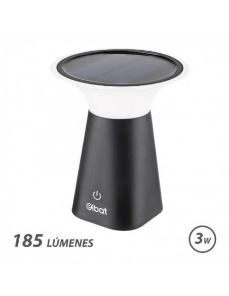 LAMPARA SOLAR RECARGABLE 3W 185LM ELBAT