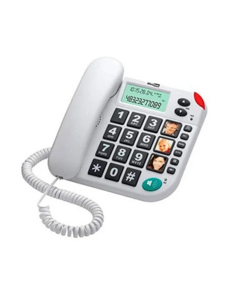 TELEFONO FIJO MAXCOM KX-T480 WHITE