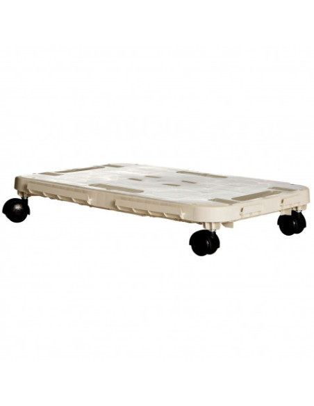 PLATAFORMA RECTANGULAR CON RUEDAS 480X290X38MM ARTPLAST
