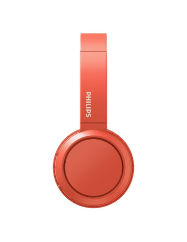 AURICULARES + MICROFONO PHILIPS TAH4205 BLUETOOTH RED