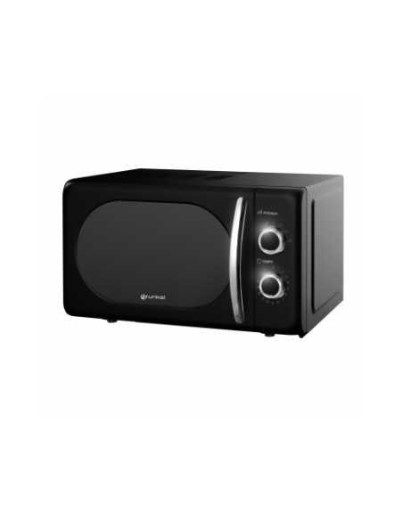 MICROONDAS VINTAGE NEGRO 700W. GRUNKEL