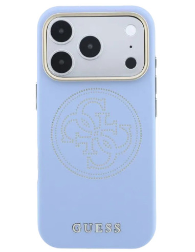 GUESS CARCASA MAGSAFE PERFORATED IPHONE 18 PRO MAX/17 PRO MAX AZUL GLACIAL