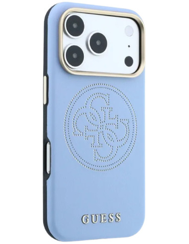 GUESS CARCASA MAGSAFE PERFORATED IPHONE 18 PRO MAX/17 PRO MAX AZUL GLACIAL