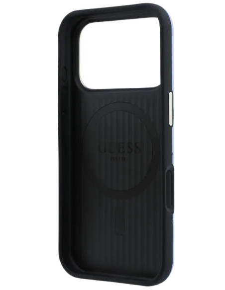 GUESS CARCASA MAGSAFE PERFORATED IPHONE 18 PRO MAX/17 PRO MAX AZUL GLACIAL