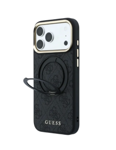 GUESS CARCASA MAGSAFE SOPORTE 360 IPHONE 18 PRO MAX/17 PRO MAX GRIS