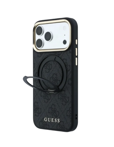 GUESS CARCASA MAGSAFE SOPORTE 360 IPHONE 18 PRO/17 PRO MARRON