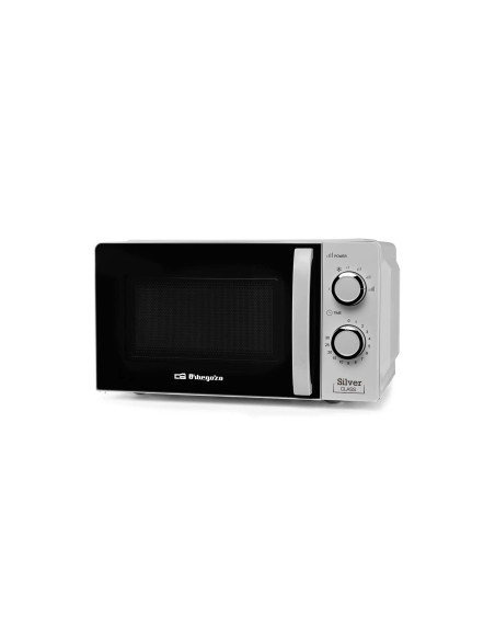 Orbegozo MI 2118 Encimera Solo microondas 20 L 700 W Negro, Acero inoxidable